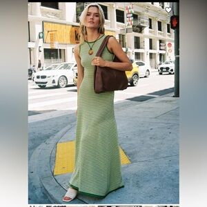 Princess Polly Green and White V-Neck Sweater